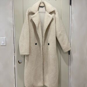 SHEIN Cream Teddy Jacket